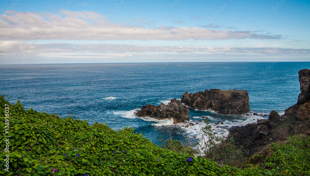 Rocky coast near San Juan de la Rambla, island Tenerife, Spain Rocky coast near San Juan de la Rambla, island Tenerife, Spain