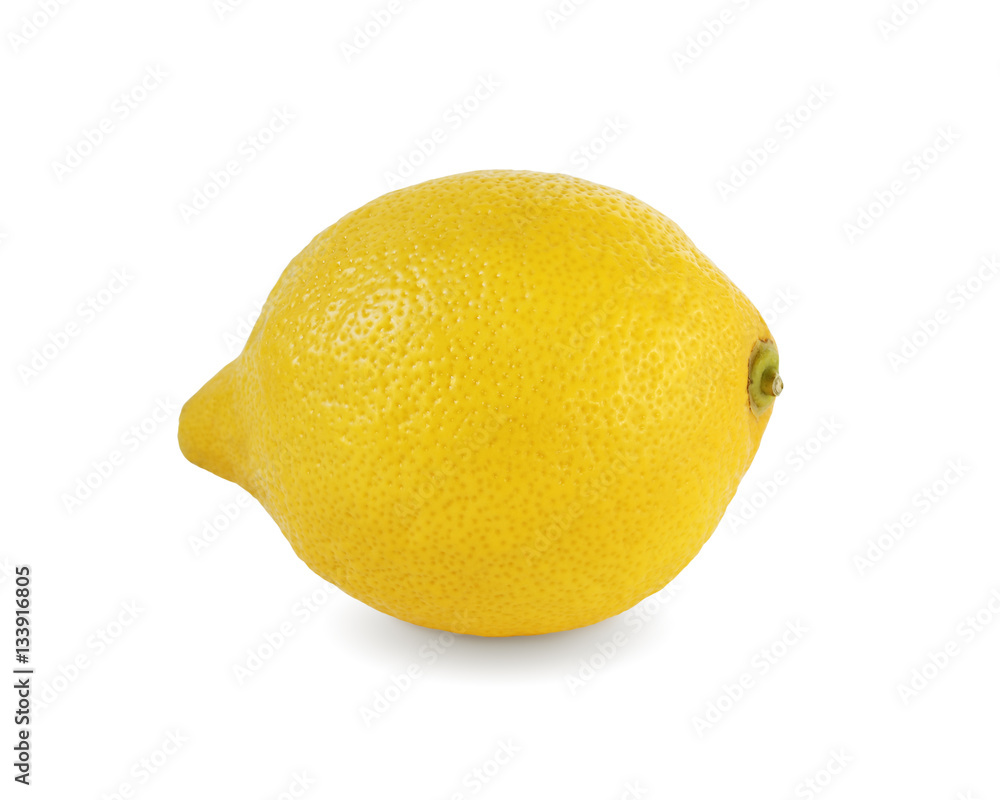 Lemon on white background with clipping path. Lemon on white background with clipping path.