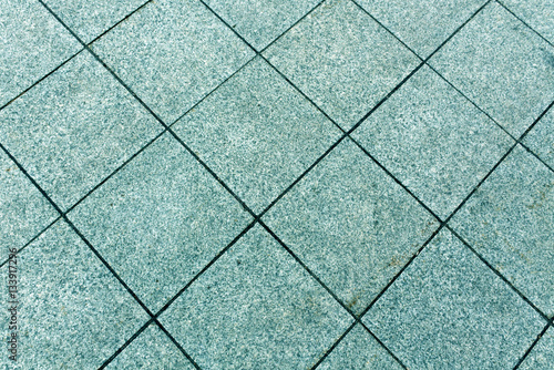 Cyan color pavement texture.