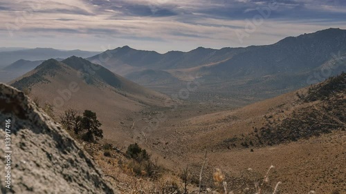 South Sierra - Clouds moving over the south Sierra Nevada mountains.