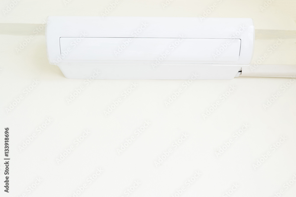 Air conditioner on white wall background Air conditioner on white wall background