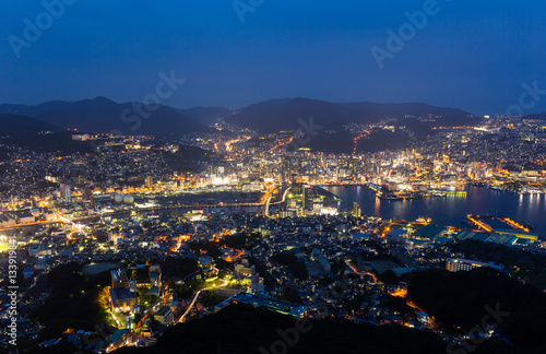 Nagasaki skyline night © leungchopan