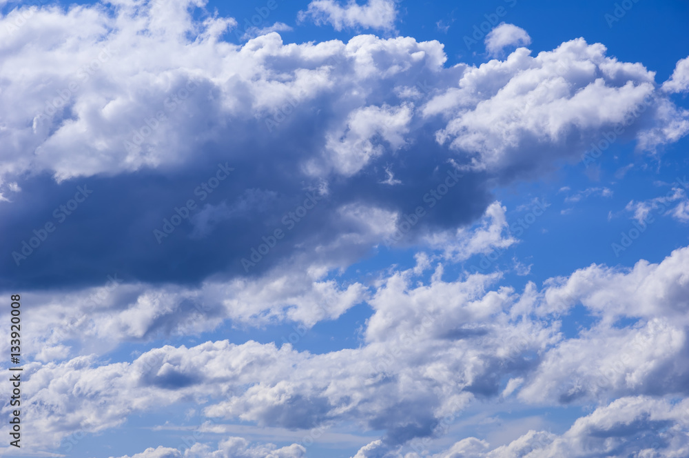 Cumulus clouds with blue sky Cumulus clouds with blue sky