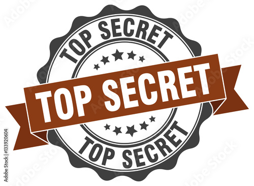 top secret stamp. sign. seal