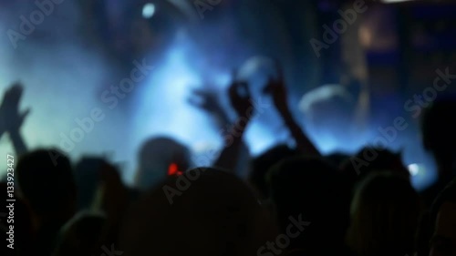 4K dancing crowd at party