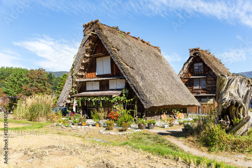 Japanese Shirakawago village