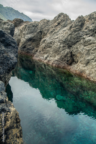 Natural water pools in Garachico, at the north of Tenerife, Spain