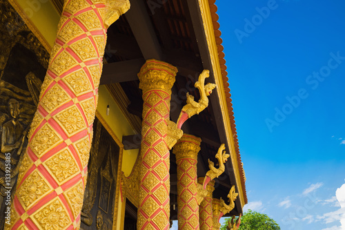 Architecture of Khmer temple building in Asia photo