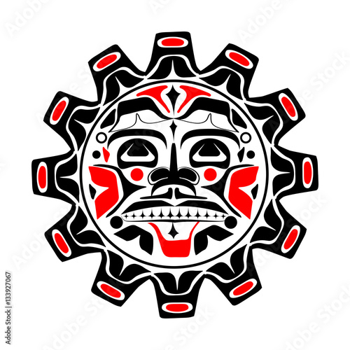 Vector illustration of the sun symbol