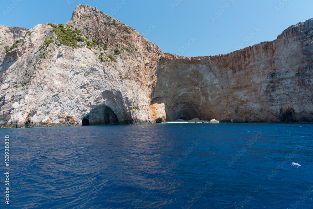 Caves around the island Zakynthos