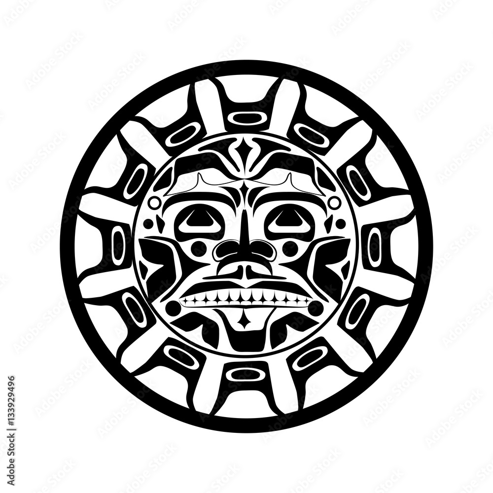 Vector illustration of the sun symbol Vector illustration of the sun symbol