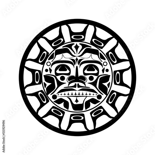 Vector illustration of the sun symbol