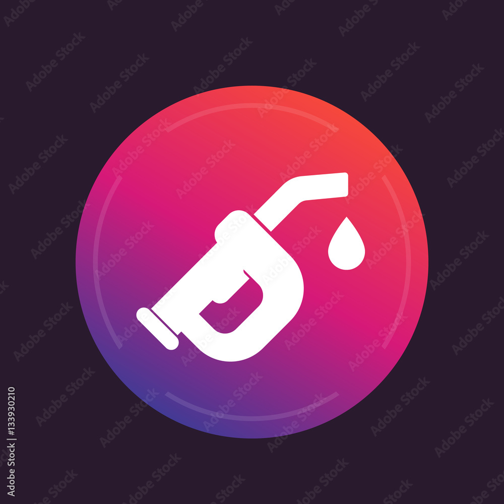 gasoline nozzle icon, gas station symbol, vector illustration gasoline nozzle icon, gas station symbol, vector illustration