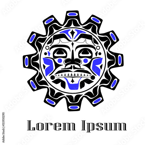 Vector illustration of the sun symbol