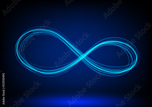 line infinity symbol. Vector illustration.