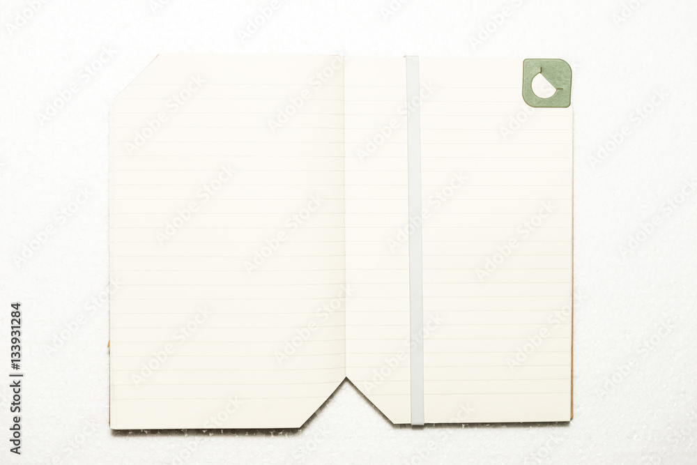 Note book on white background isolated Note book on white background isolated