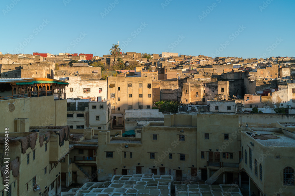 view of old medina in Fes
