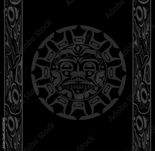 Vector illustration of the sun symbol