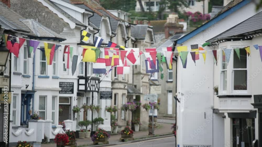 Seaside village in England Seaside village in England