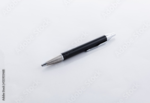 black Ball Point Pen Isolated