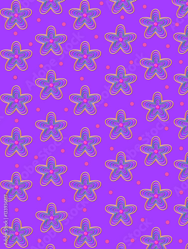 Star Flowers on top of bright purple