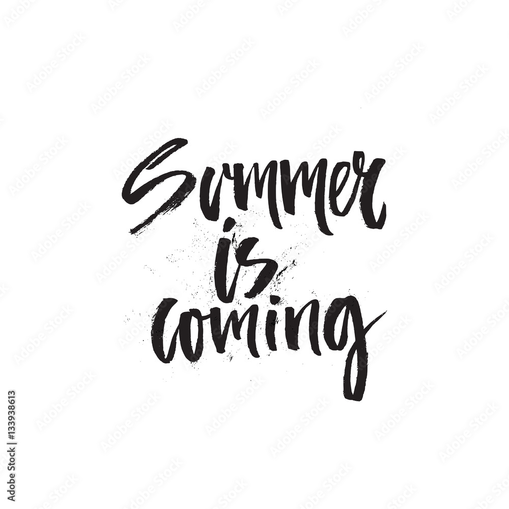 Summer handdrawn lettering Summer handdrawn lettering
