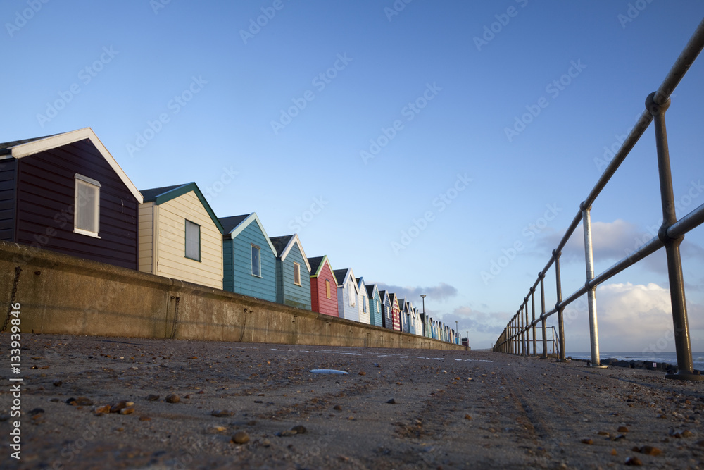 Beach Huts at Southwold, Suffolk, England