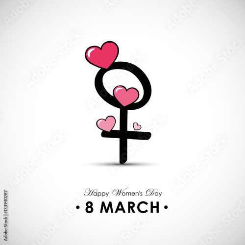 happy womans day aufsteigende herzen