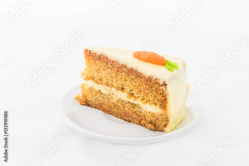 Carrot Cake on white dish