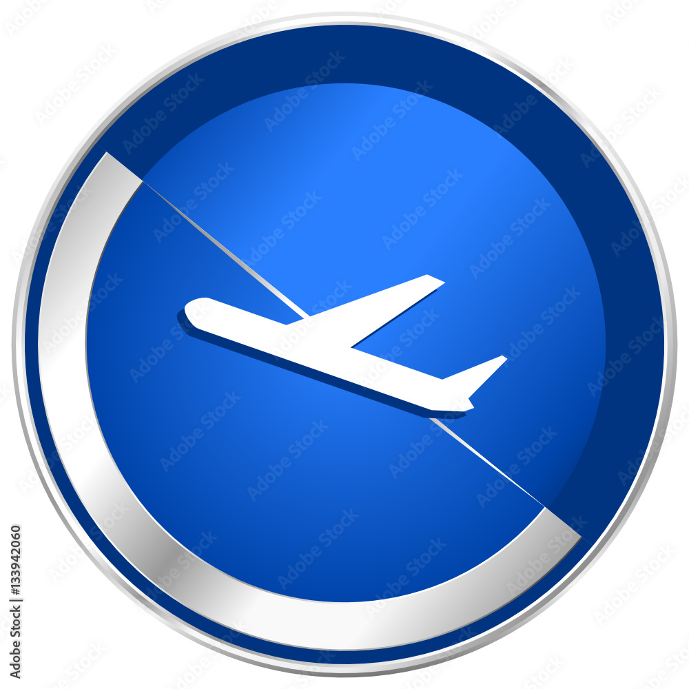 Deparures silver metallic web and mobile phone vector icon. Deparures silver metallic web and mobile phone vector icon.