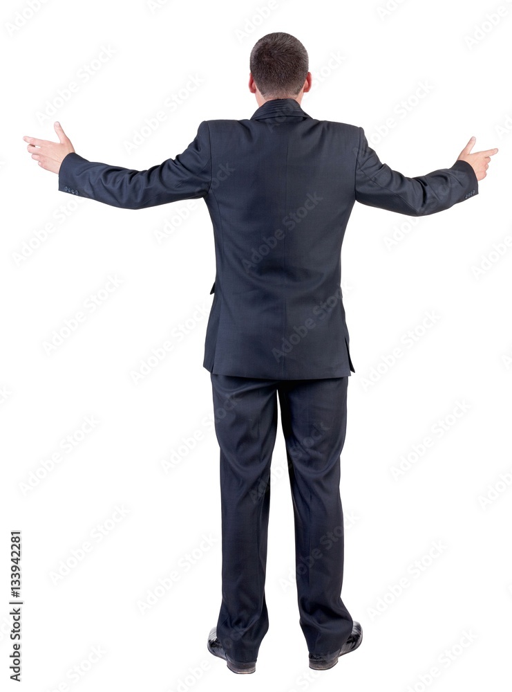 Back view of business man Back view of business man