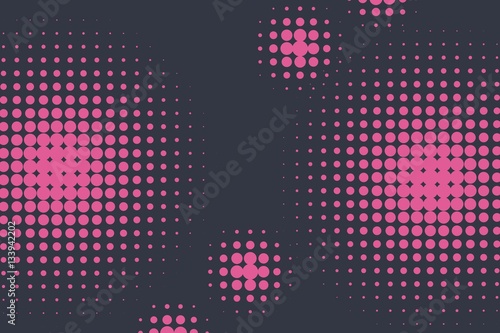 Abstract creative concept vector comic pop art style blank, layout template with clouds beams and isolated dots pattern on background. For sale banner, empty bubble, illustration halftone book design