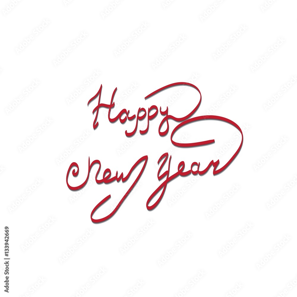 Happy New Year lettering Greeting Card Happy New Year lettering Greeting Card