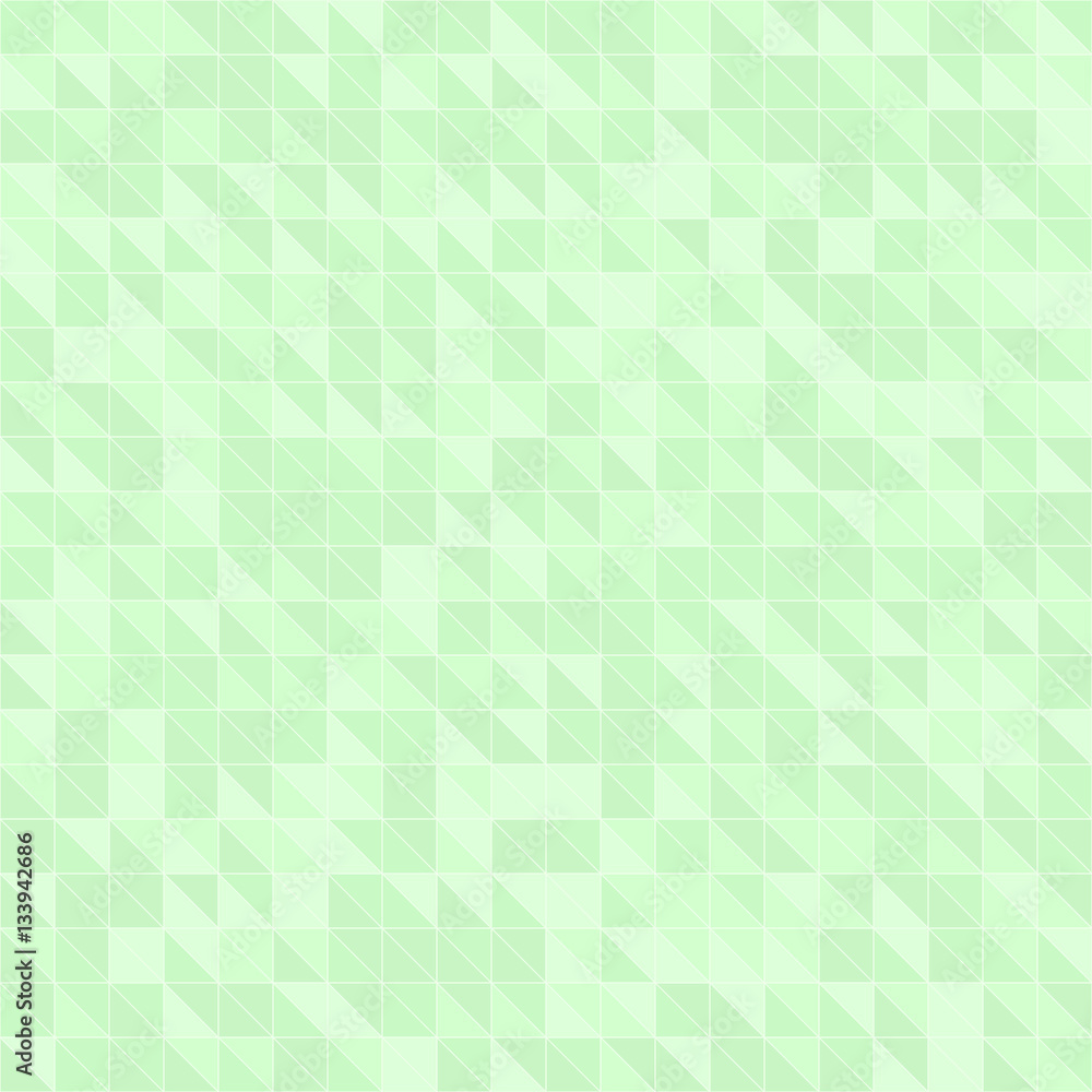 Fototapeta premium Green triangle pattern. Seamless vector