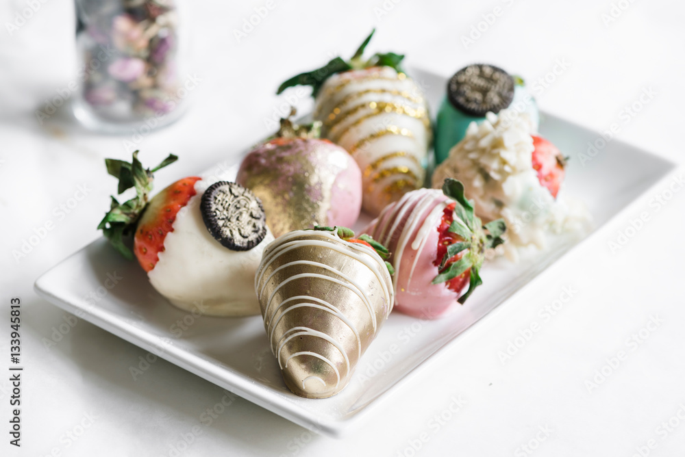 Strawberries in the chocolate Strawberries in the chocolate
