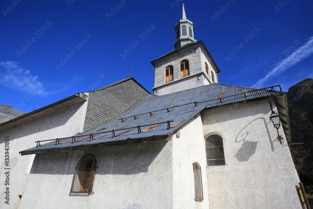 Fototapeta premium Eglise Saint-Loup. Servoz. Saint-Loup Church. Servoz.