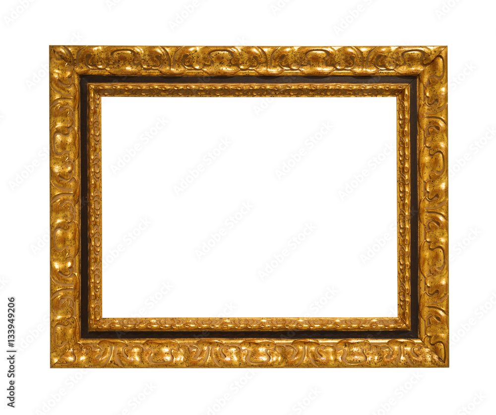 Fototapeta premium vintage frame on white background isolated