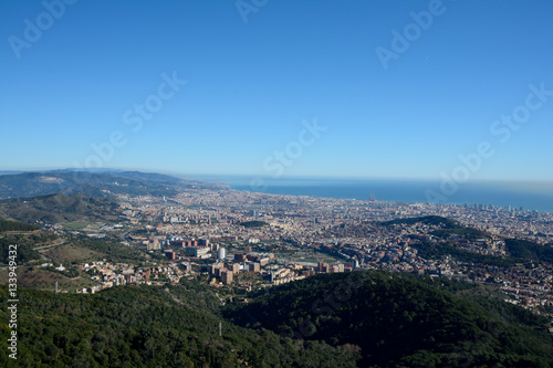 Aerial view of Barcelona city in Spain. © Jan Hetman