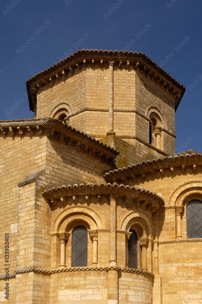 detail of San Martin de Tours Church, Fromista, Castilla y Leon, Palencia, Spain