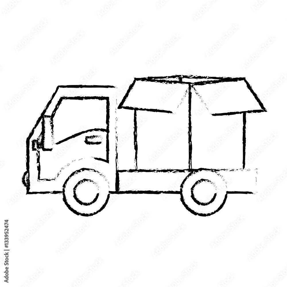 Fototapeta premium cargo shipping or handling related icons image vector illustration design