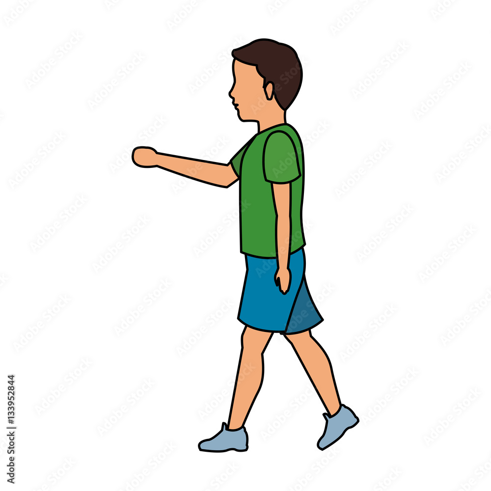 man cartoon icon over white background. colorful design. vector illustration man cartoon icon over white background. colorful design. vector illustration