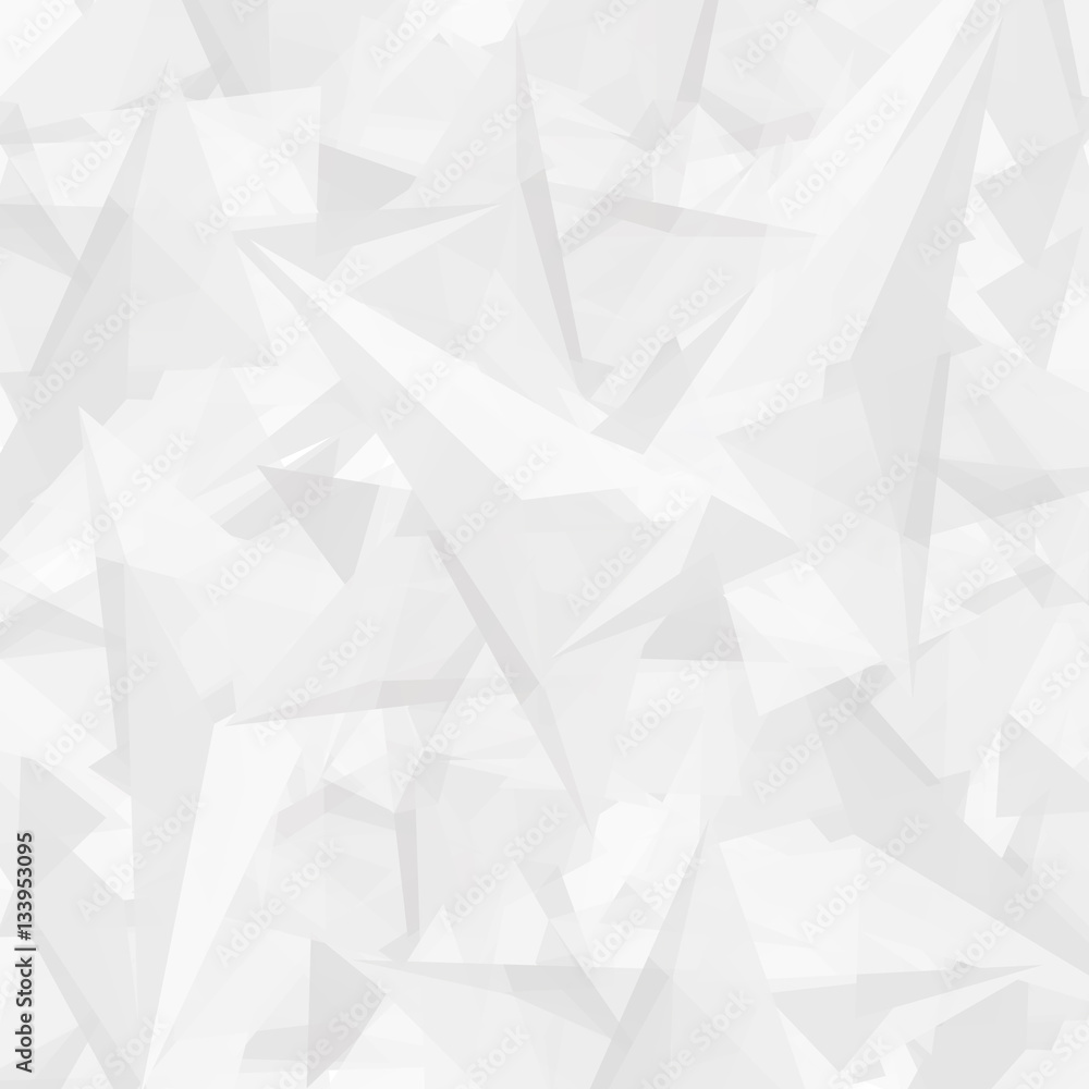 Abstract polygonal white modern background with triangles