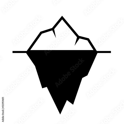 Iceberg vector icon