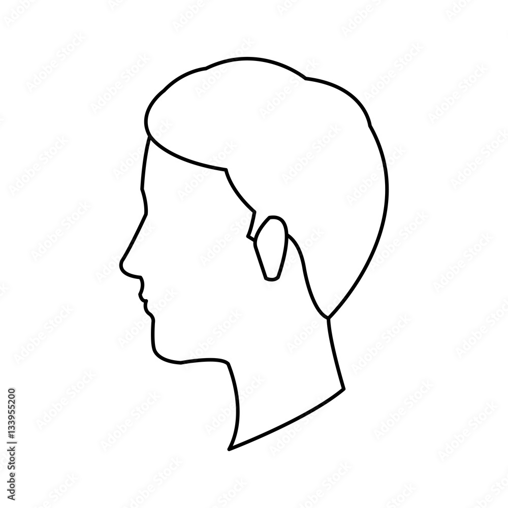 man face cartoon icon over white background. vector illustration man face cartoon icon over white background. vector illustration