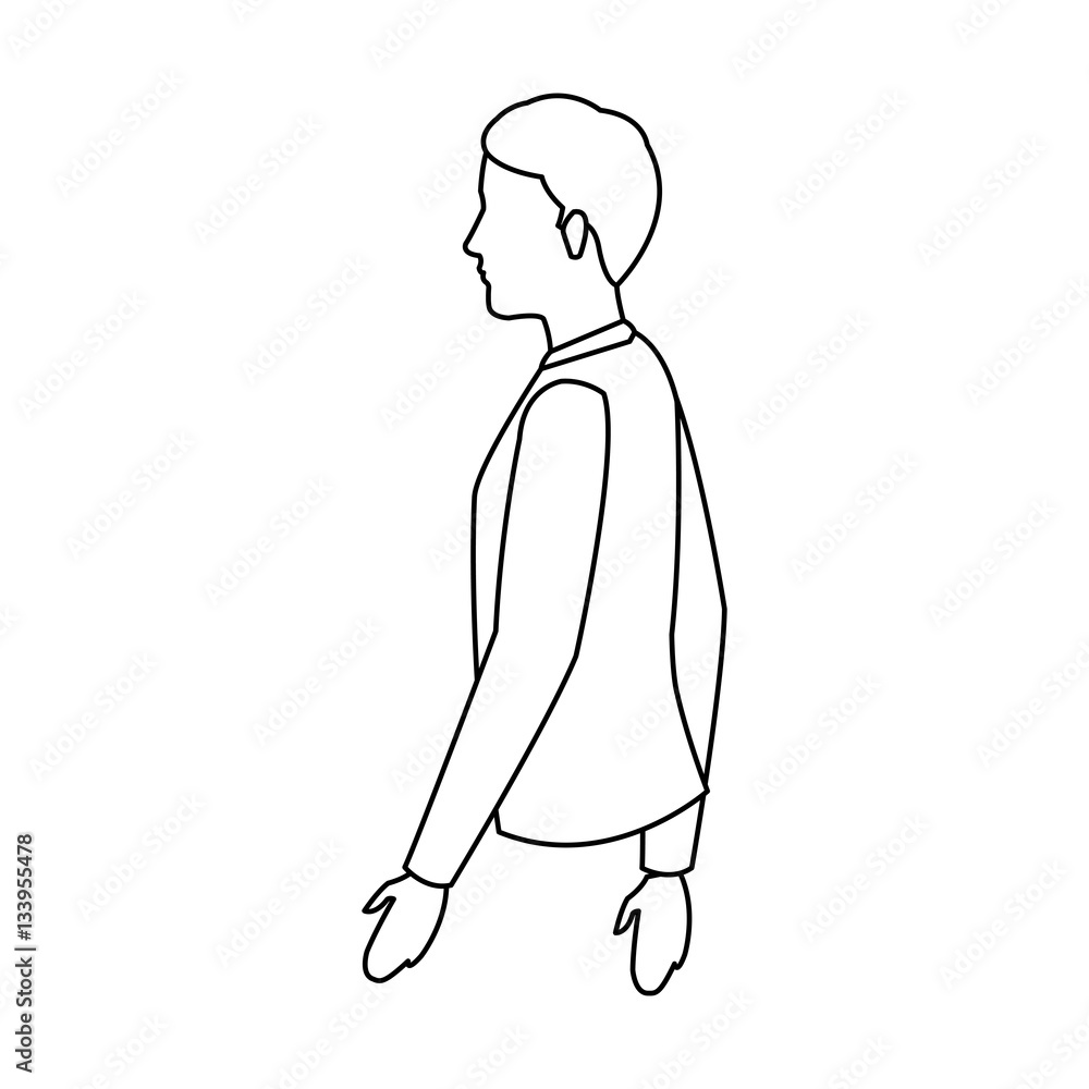 man cartoon icon over white background. vector illustration man cartoon icon over white background. vector illustration
