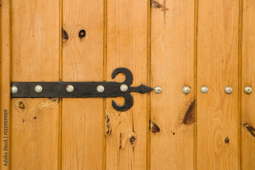 Hinges on an old door Hinges on an old door
