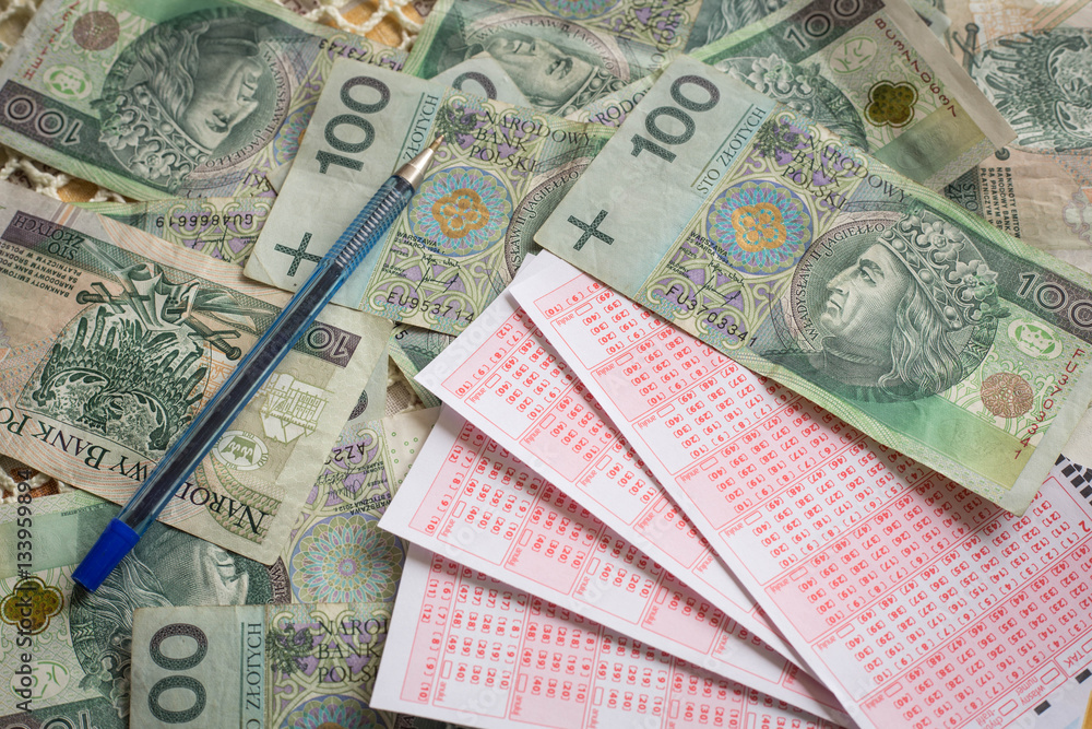 Fototapeta premium Koncepcja wygranej w totolotka