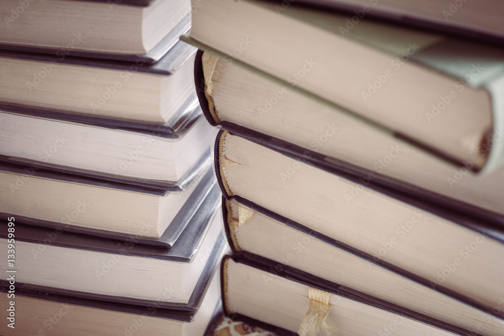 Fototapeta premium Stack the books