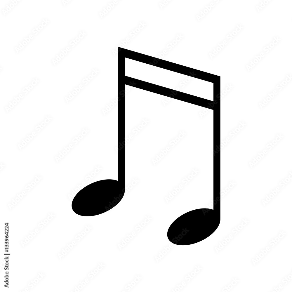 silhouette note music audio sound vector illustration eps 10 silhouette note music audio sound vector illustration eps 10