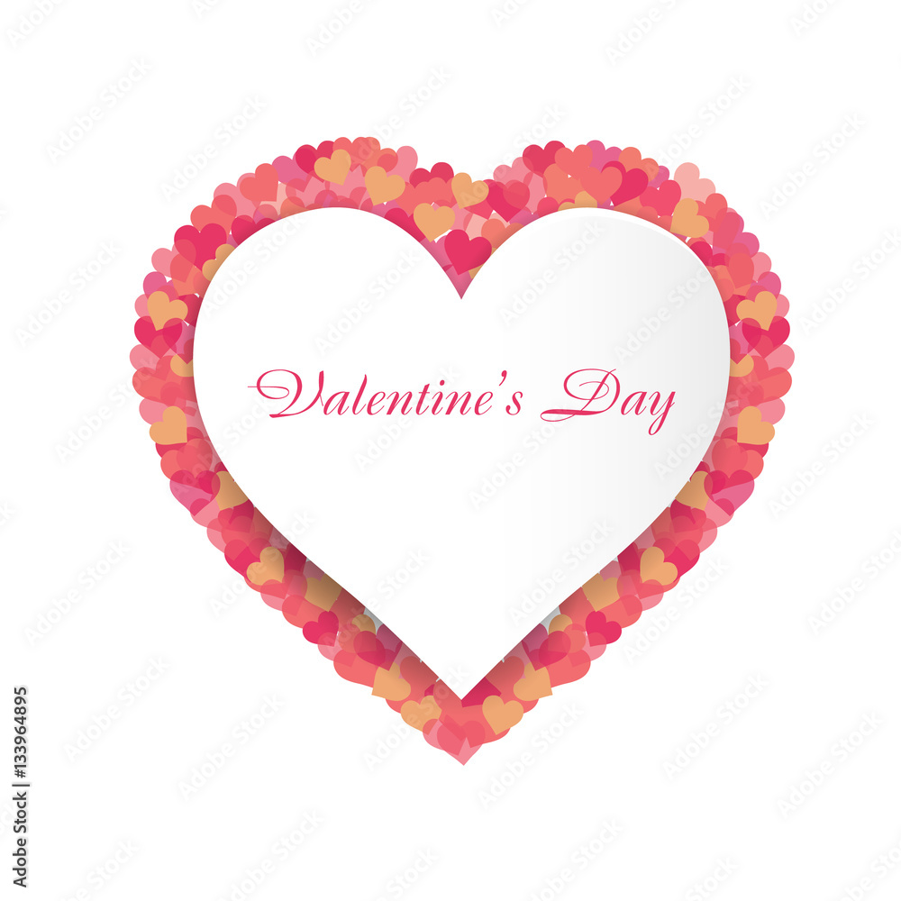 Valentines Day Heart vector illustration